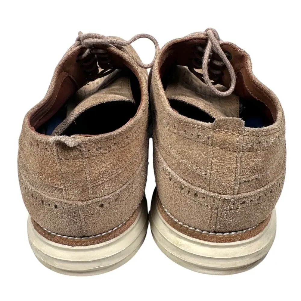 Cole Haan Grand OS Zerogrand Oxford Wingtip Shoes Men's 12‎ Brown Suede C27431